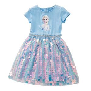 Vestido De Terciopelo Con Lentejuelas Para Niña – Manga Corta, Diseño Princesa, Ideal Para Fiestas, Cumpleaños Y Bodas