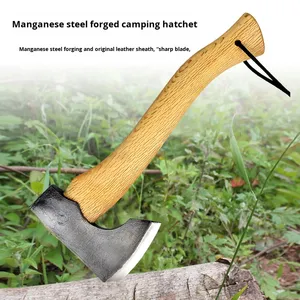 Hache en acier au manganèse 65 de qualité DIN/ANSI/BS/ISO avec manche court en bois de hickory, haches, prix de liquidation - Product Image 5