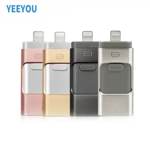 New Design 3 in 1 Factory Customized High quality usb flash drive For iOS devices Type C Micro USB Android Phones 256GB