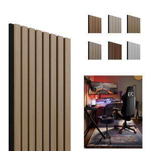 Pannelli Acustici Fonoassorbenti a Doghe da Parete di Buona Qualità Griglia Insonorizzante Pannello Murale Acustico Decorativo <span class=keywords><strong>in</strong></span> <span class=keywords><strong>MDF</strong></span> - Product Image 4