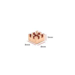 <span class=keywords><strong>Raspberry</strong></span> <span class=keywords><strong>Pi</strong></span> modelo B 4B/3B disipador de calor de cobre puro puente Norte Sur conductor térmico electrónica de consumo - Product Image 3