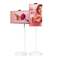 Refee H02F Televisor Inteligente Android de 27 Pulgadas con Pantalla Táctil Capacitiva de 10 Puntos, Uso en Interiores y Exteriores, Resolución de 1920x1080, 6 GB de RAM, 128 GB de Almacenamiento