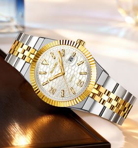 Montre à quartz SKMEI <span class=keywords><strong>de</strong></span> luxe avec date automatique et jour <span class=keywords><strong>de</strong></span> <span class=keywords><strong>la</strong></span> semaine, bracelet en acier inoxydable personnalisé, cadran <span class=keywords><strong>de</strong></span> 40 mm, mode Reloj Para Hombre - Product Image 2
