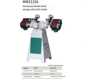 Vertical Sponge Wheel Sanding Machine, Vertical Moving Sanding Belt Machine, Small Sanding Machine, Woodworking Machine - Product Image 3