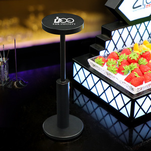 Bar Rechargeable <b>Table</b> Lamp Cylindrical All Aluminum <b>Led</b> Cordless Nightclub Cafe Decorative <b>Light</b> - Product Image 3