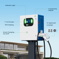 Chargeur rapide pour véhicules électriques DC 40 kW, étanche IP54, montage mural et au sol, station de recharge commerciale