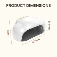 Nouvelle Arrivée E13 - Séchoir à Ongles Électrique Portable 48W Haute Puissance, Faible Bruit, 4 Minuteurs, Séchage Rapide, Mini Lampe UV LED à Brancher