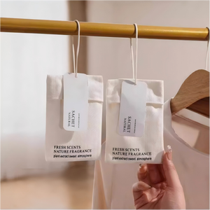 Sachet de <span class=keywords><strong>lavande</strong></span> en lin <span class=keywords><strong>pour</strong></span> armoire, aromathérapie, parfum durable, parfumé, voiture, tissu naturel, coton, sachet de charbon de bambou - Product Image 2