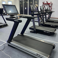 Mesin Treadmill Dual Motor Home dengan Kemiringan Otomatis, Layar Tablet Besar, untuk Latihan Kardio, Lari, dan Kebugaran