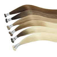 Extensions de cheveux humains brésiliens 100% Remy vierges blondes à double trame, extensions I-Tip en gros