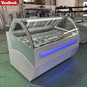 Hot Bán Làm Mát Không Khí Năng Lượng Hiệu Quả Cứng <span class=keywords><strong>Ice</strong></span> <span class=keywords><strong>Cream</strong></span> Gelato Bánh Hiển Thị Tủ Đông Showcase Tủ Lạnh Với Thông Minh Nhiệt - Product Image 4