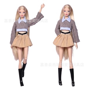 Vêtements pour poupée, 30cm/11 pouces, nouvelle mode européenne et américaine, jupe, costume, pantalon, vêtements pour poupée - Product Image 5