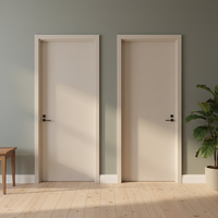 Pintu Kamar Tidur Kayu Solid Komposit Oak Desain Modern Insulasi Suara Ramah Lingkungan Tanpa Cat Finishing Baked-Lacquer Manual