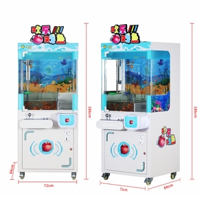 דגים אמיתיים לתפוס מנוף ארקייד מנוף משחק מכונת מנוף מופעל מטבע לילדים ארקייד מכונות דיג למכונות קניות
