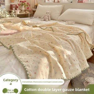 Nouvelle couverture en gaze double couche 100% coton, <span class=keywords><strong>fine</strong></span> et rafraîchissante pour l'été, pour enfants, en pur coton, pour climatisation, motif dessin animé et anime - Product Image 3