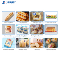 Ligne d'alimentation, de tri et d'emballage automatique pour pain baguette long |   Machine d'emballage automatique pour pain en paine, avec système de mise en filetage et de conditionnement en flux continu