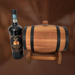 Barril de Vino de Roble Artesanal, Barril de Añejamiento para Elaboración Comercial, Barril Personalizado para Decoración de <span class=keywords><strong>Bodega</strong></span>, Pub, Exhibición, Contenedor Rústico de Almacenamiento - Product Image 4