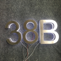 Plaques d'immatriculation de maison Led Blank Outdoor House Numbers with Light Acrylic House Number Sign