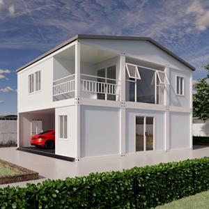 ZHONGPAI Casa Contenedor Desmontable de 20 Pies, Moderna, de 2 Pisos, Dormitorio Contenedor, Oficina Modular para Pequeñas Familias, Campamento 1 - Product Image 2