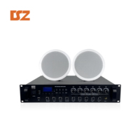 Amplificador de Potencia DSZ de 120W y 6 Zonas con MP3 para Música de Fondo y Sistema de Megafonía