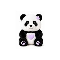 Panda en peluche avec cœur LED pour enfants, tout-petits, enfants d'âge préscolaire, familles