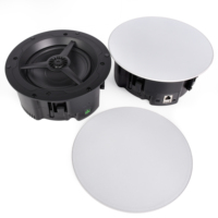 Haut-parleur encastré au plafond sans fil WiFi BT 5.4 60W, AirPlay, DLNA, USB, AUX, haut-parleur actif pour système de cinéma maison
