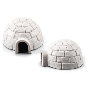 Enfants réalistes Mini figurines d'animaux jouets solide PVC arctique hiver Igloo chien baleines phoques renard morse renne animaux à vendre - Product Image 6