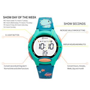 Montre numérique sportive pour enfants, étanche, à impression de dessins animés, vente en gros d'usine Mingrui en Chine - Product Image 4