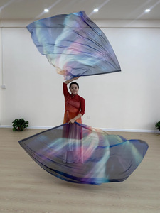 Nuevo Estilo <span class=keywords><strong>de</strong></span> Velo <span class=keywords><strong>Aurora</strong></span> para Danza del Vientre, Poliéster/Rayón, Talla Única, Accesorio para Actuaciones Escénicas, <span class=keywords><strong>Disfraz</strong></span> <span class=keywords><strong>de</strong></span> Danza Oriental para <span class=keywords><strong>Mujer</strong></span> - Product Image 2