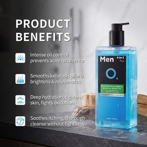 <span class=keywords><strong>Gel</strong></span> <span class=keywords><strong>douche</strong></span> pour <span class=keywords><strong>homme</strong></span> de marque privée, parfum de luxe, anti-acné, contrôle de l'huile, exfoliant, hydratant, resserre les pores, nettoyant pour le corps - Product Image 4