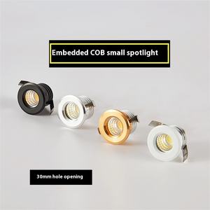 Agujero de aluminio empotrado LED Diámetro 30MM Alto brillo 3W Gabinete Techo Iluminación interior Mini <span class=keywords><strong>Downlight</strong></span> Mini Spotlight - Product Image 2
