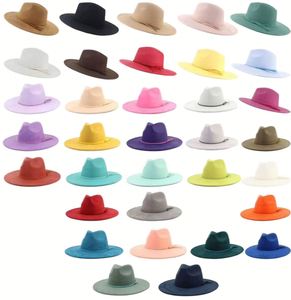 Chapeau Fedora Classique Multicolore en Coton et Polyester pour Noël, Élégant, Unisexe, Protection Solaire, Décontracté, pour Voyage et Fête - Product Image 1