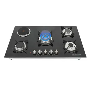 Built in 5 burner 33 inch stainless steel gas battery single burner electric stove gas hob