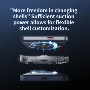 Batterie externe en aluminium LF15B pour bureau <span class=keywords><strong>avec</strong></span> support de téléphone - Affichage numérique, charge sans fil ultra-mince 5000 mAh 10000 mAh - Product Image 3