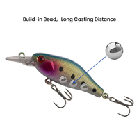 Leurre artificiel crankbait minnow 7cm 7g en plastique dur, caoutchouc, métal et ABS pour bar, poisson-chat et saumon - OEM DW-36