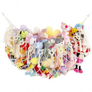 Toy Storage Stuffed Animal <b>Hammock</b> Plush Toy Organizer with Hanging Hooks Large Mesh Toys Organizer Net for Kid - Product Image 1