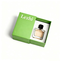 Boîte de bouteille de parfum de luxe avec logo personnalisé emballage en papier de parfum boîte de parfum cadeau à tiroir carré emballage avec bouteille en verre
