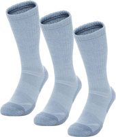 Chaussettes en laine mérinos tricotées avec logo personnalisé, chaudes, pour la randonnée, le ski, les bottes d'hiver, vente en gros OEM