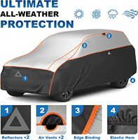 Housse de voiture gonflable anti-grêle, protection UV, housse de voiture