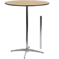 Table haute et chaise en bois modernes pour usage hôtelier
