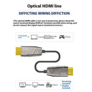 Usine directe 8K 60Hz pour câble HDMI 30m Fiber optique 3D maison HDTV projecteur grand écran PVC tresse métal capot Audio vidéo - Product Image 6