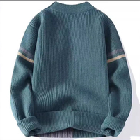 Pull en maille vintage à blocs de couleur pour homme PASUXI, esthétique Harajuku, coupe ample, chaud pour l'hiver, pull oversize, vêtements de rue