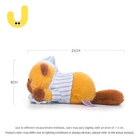 Peluche Otter Orange Amusante – Coussin Doux et Cuddly en Polyester (31cm-50cm) – Cadeau d'Anniversaire Idéal