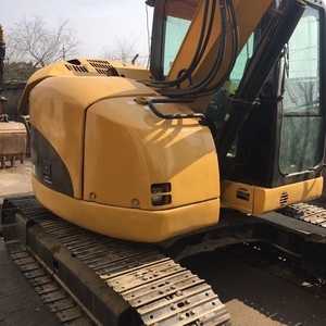 รถขุด CAT 308D สีเหลือง พร้อมระบบตีนตะขาบ และมุมมองในห้องโดยสาร - Product Image 5