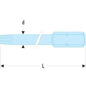 FACOM - EXRP.120 Standard bits series 1 for <b>Tamper</b> Resistant Torx Plus® screws - EAN 3148518088602 INSERTS FOR SCREWING BITS - Product Image 2