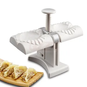 Household Double Headed Dumpling Skin Presser Kitchen Pastry Tool Tabletop Portable Manual Dumpling Making Maker Machine