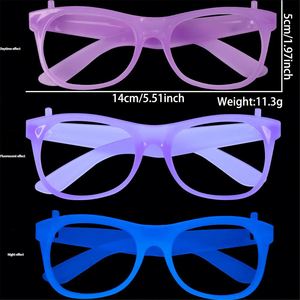 Novedad en Decoración para Fiestas, Gafas de Colores Neón, Gafas Luminosas para Fiestas de Baile, KTV, Gafas Divertidas que Cambian de Color, Accesorios para Disfraces - Product Image 1