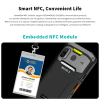 Terminal de Recopilación de Datos Industrial con Escáner de Código de Barras, PDA Android Portátil con NFC y 4G de 6.5'', en Stock, 5500mAh, 6GB+128GB