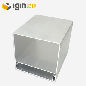 Tube carré en aluminium Igin 80x80-100x100mm poli, série 6000, pour l'industrie de la construction et de la décoration - Product Image 1