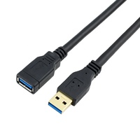 Cable de Extensión USB 3.0 de Alta Velocidad 5Gbps, 1M, Macho a Hembra, con Conductores de Cobre Puro y Blindaje Trenzado para Computadora/Impresora